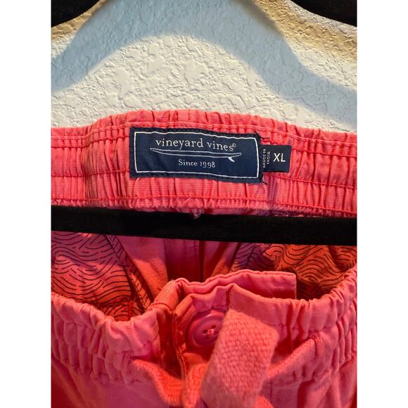 Men's Vineyard Vines Surfside Pull-on Pants Coral XL - Picture 4 of 4